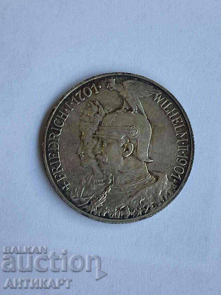 сребърна монета 2 марки Германия 1901 сребро
