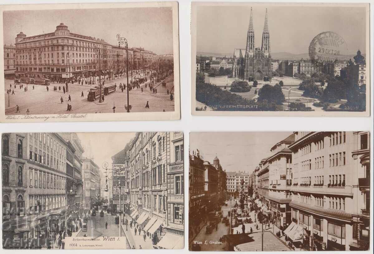 Австрия-Виена 4 Old Post card пътували Австрия-Виена 4 Old Post card пътували