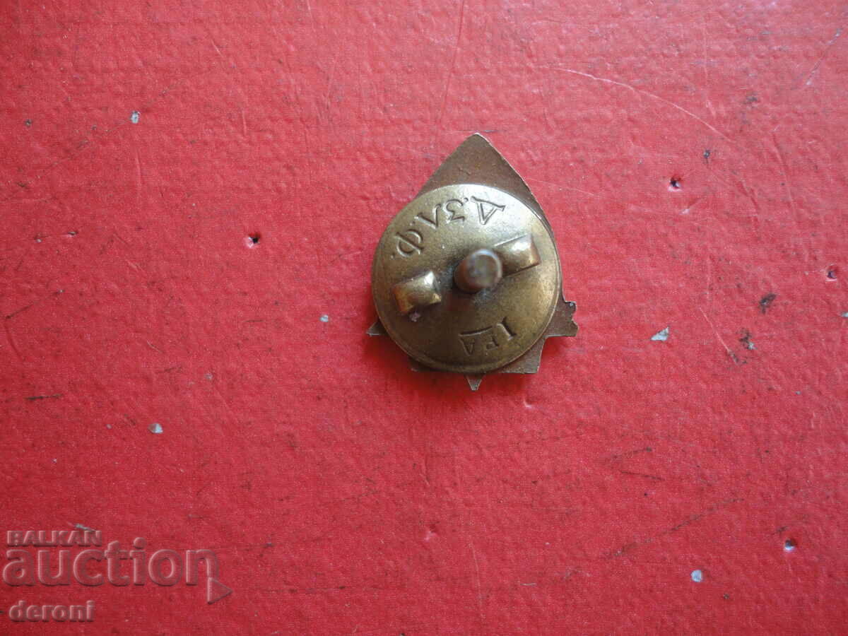 Auction Bronze insignia badge on screw GSO bronze enamel Auction Bronze insignia badge on screw GSO bronze enamel