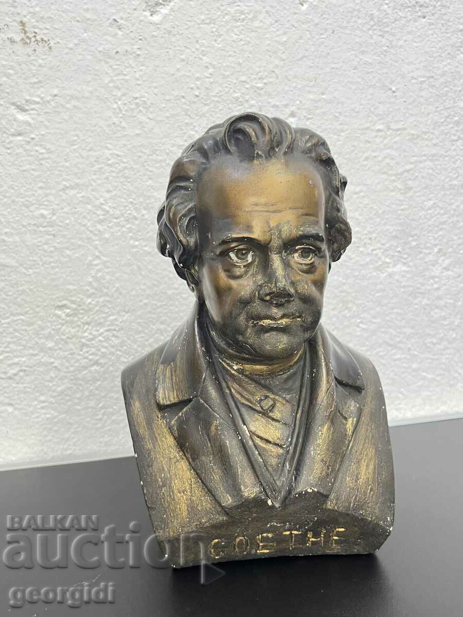 Bust original din ipsos al lui Johann Wolfgang von Goethe. #5658