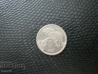 New Zealand 5 cent 1982