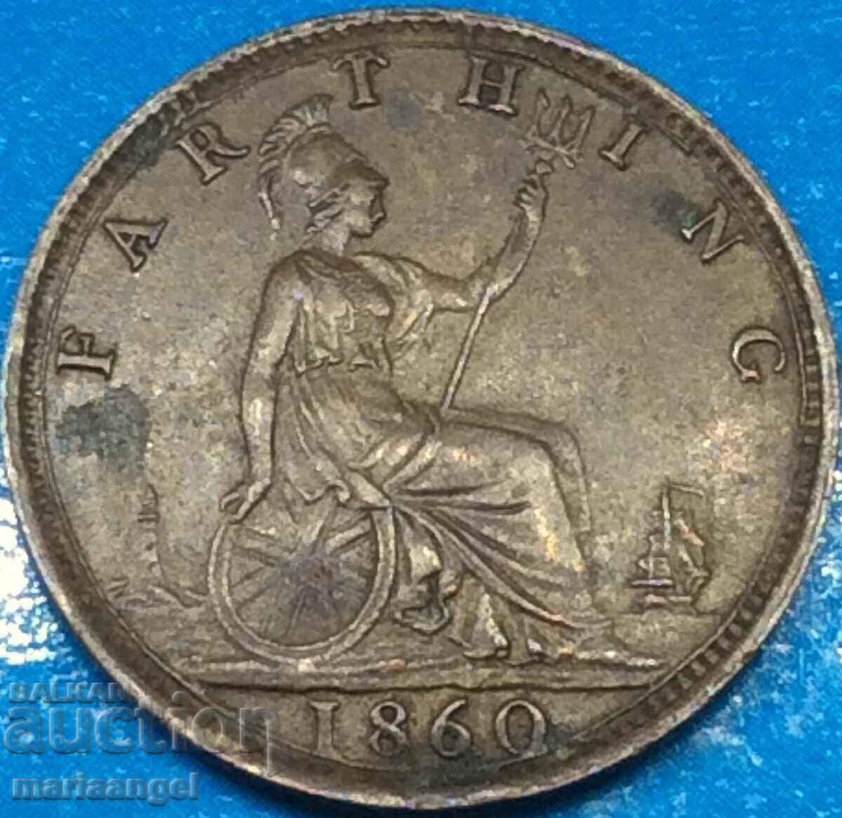 Great Britain 1/2 penny 1860 Victoria mint London