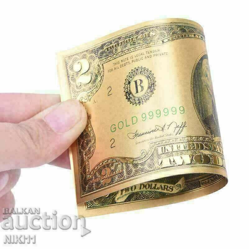 Gold dollars dollar bills, dollar banknote with price 16.00 BGN | € 8.18