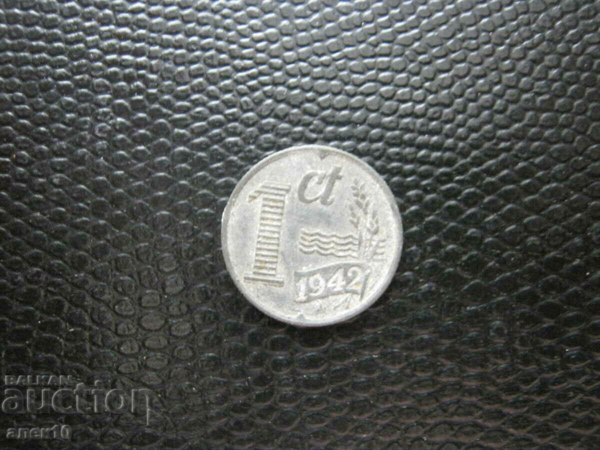 Нидерландия 1 цент  1942