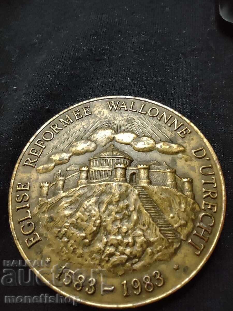 Delivery of Bronze religious medal-plaque 50 mm 72 g Delivery of Bronze religious medal-plaque 50 mm 72 g