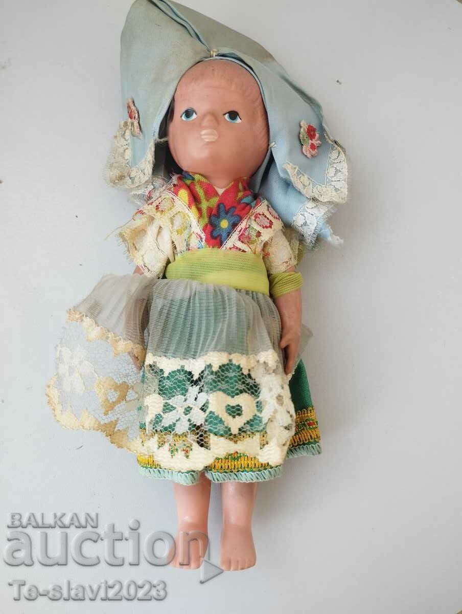 1930г Стара Немска гумена кукла ,/момиче -играчка