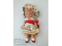 1930 Old German rubber doll / girl - toy