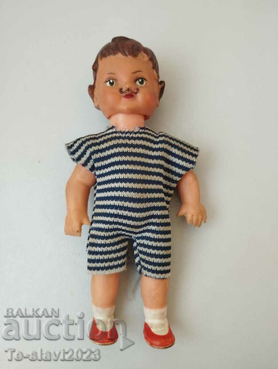 1930 Παλιά γερμανική λαστιχένια κούκλα/παιχνίδι για αγόρι