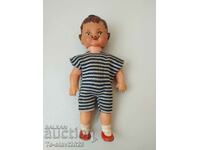 1930г Стара Немска гумена кукла ,/момче -играчка