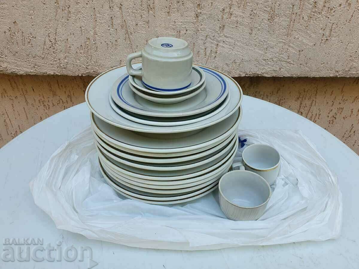 I am selling porcelain plates and cups from socialism. BZC