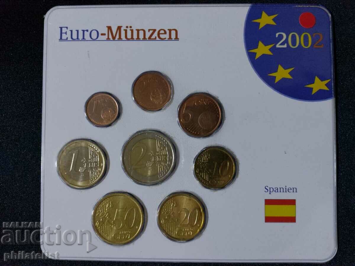 Испания 2001 - Евро сет комплектна серия от 1 цент до 2 евро