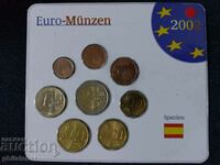 Испания 2001 - Евро сет комплектна серия от 1 цент до 2 евро