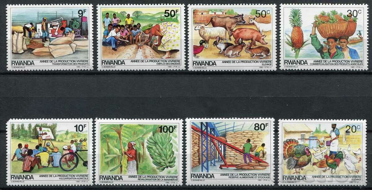 Rwanda 1985 MnH - Agriculture, Fauna, Flora