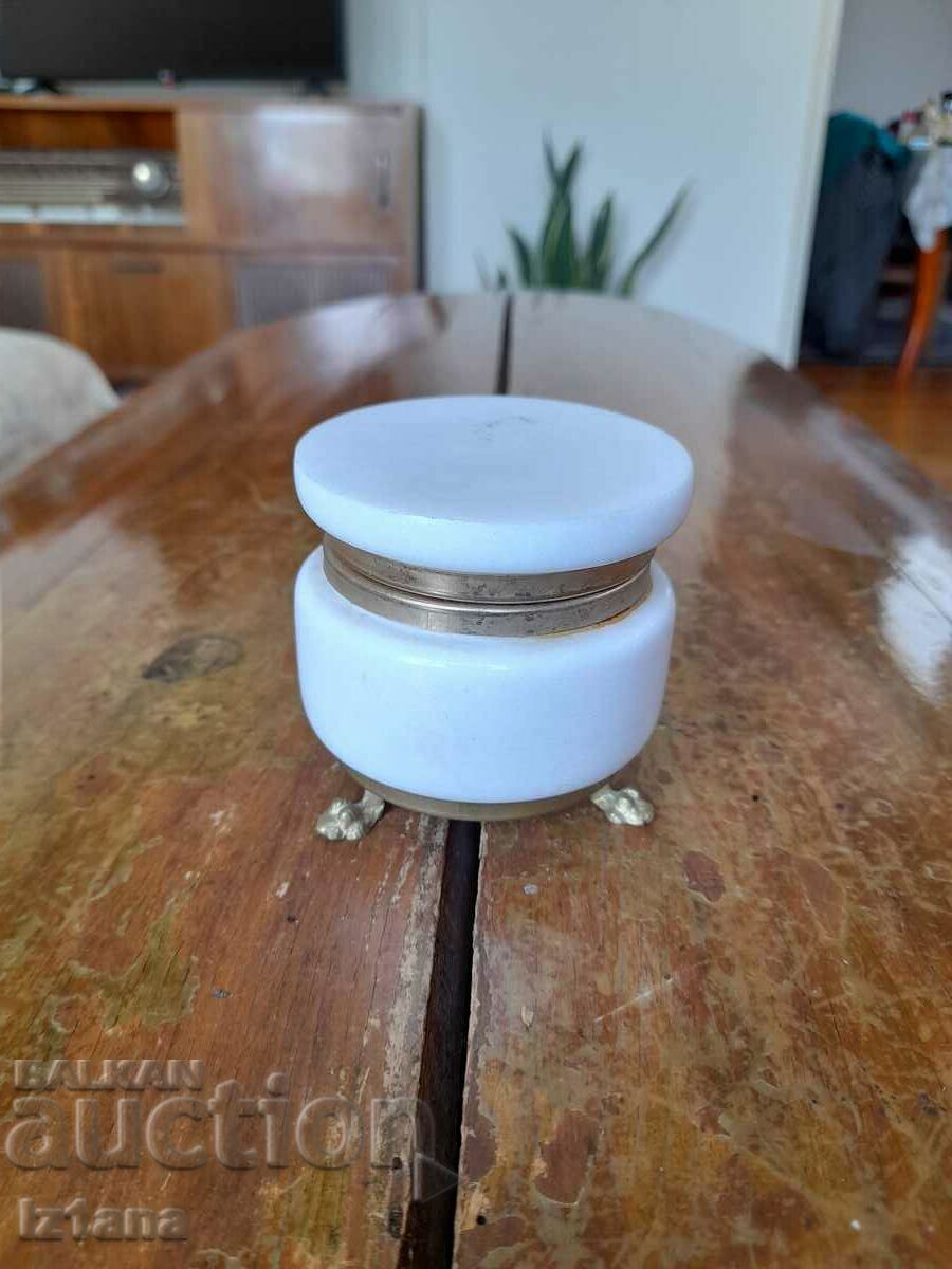 Old marble jewelry box