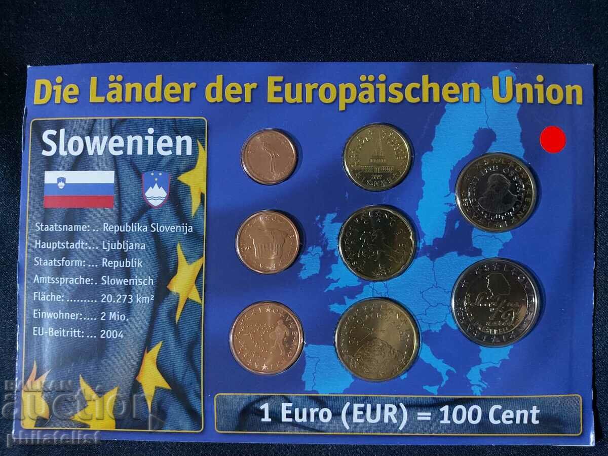 Σλοβενία 2007 - Σετ ευρώ, 8 κέρματα