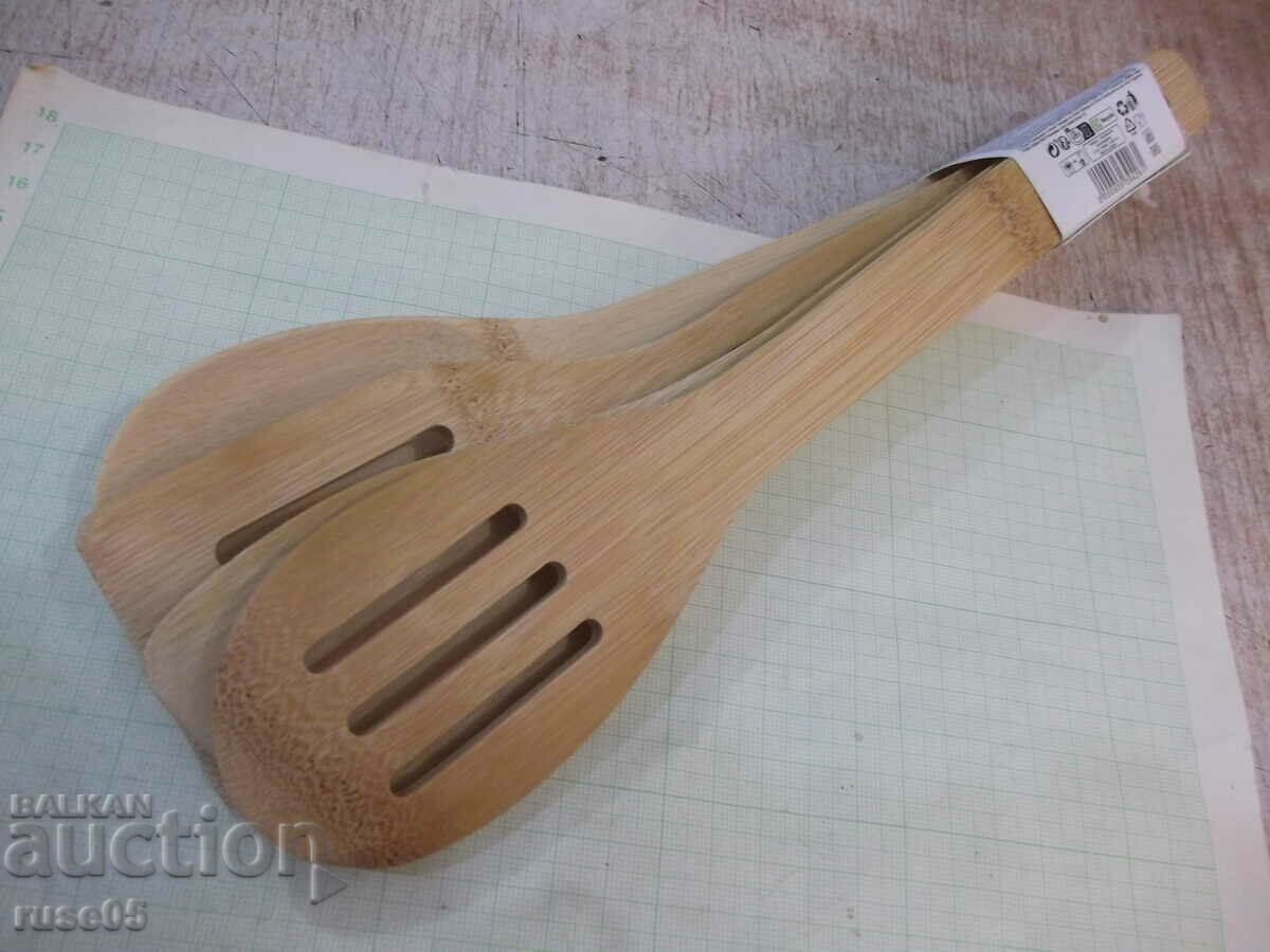 Set of 4 pcs. bamboo utensils new - 7