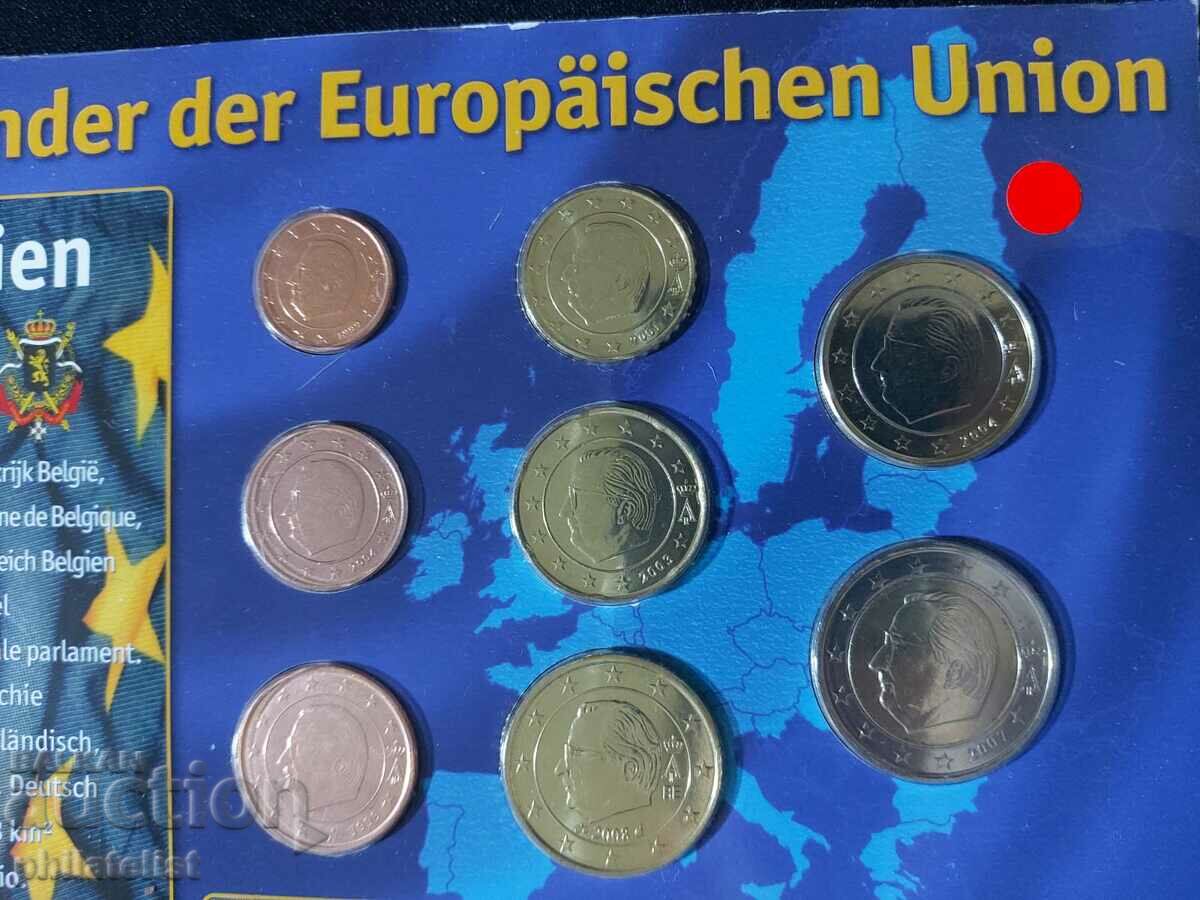 Belgia 1999-2008 - serie completa de la 1 cent la 2 euro cu preț 22.00 BGN | € 11.25 Belgia 1999-2008 - serie completa de la 1 cent la 2 euro cu preț 22.00 BGN | € 11.25
