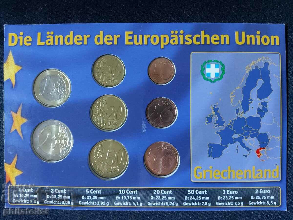 Auction Greece 2002-2010 - Euro set - complete series, 8 coins Auction Greece 2002-2010 - Euro set - complete series, 8 coins