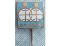 16321 Uis Alimentation - trade union badge Moscow USSR enamel