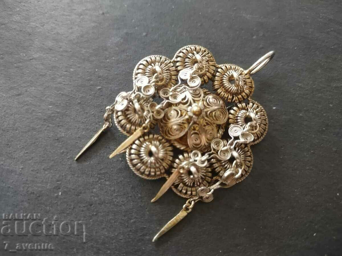 BROOCH, old, ethnic, handmade, stamp, 11.07.2024 BROOCH, old, ethnic, handmade, stamp, 11.07.2024