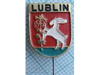 16323 Insigna - stema orașului Liblin Polonia