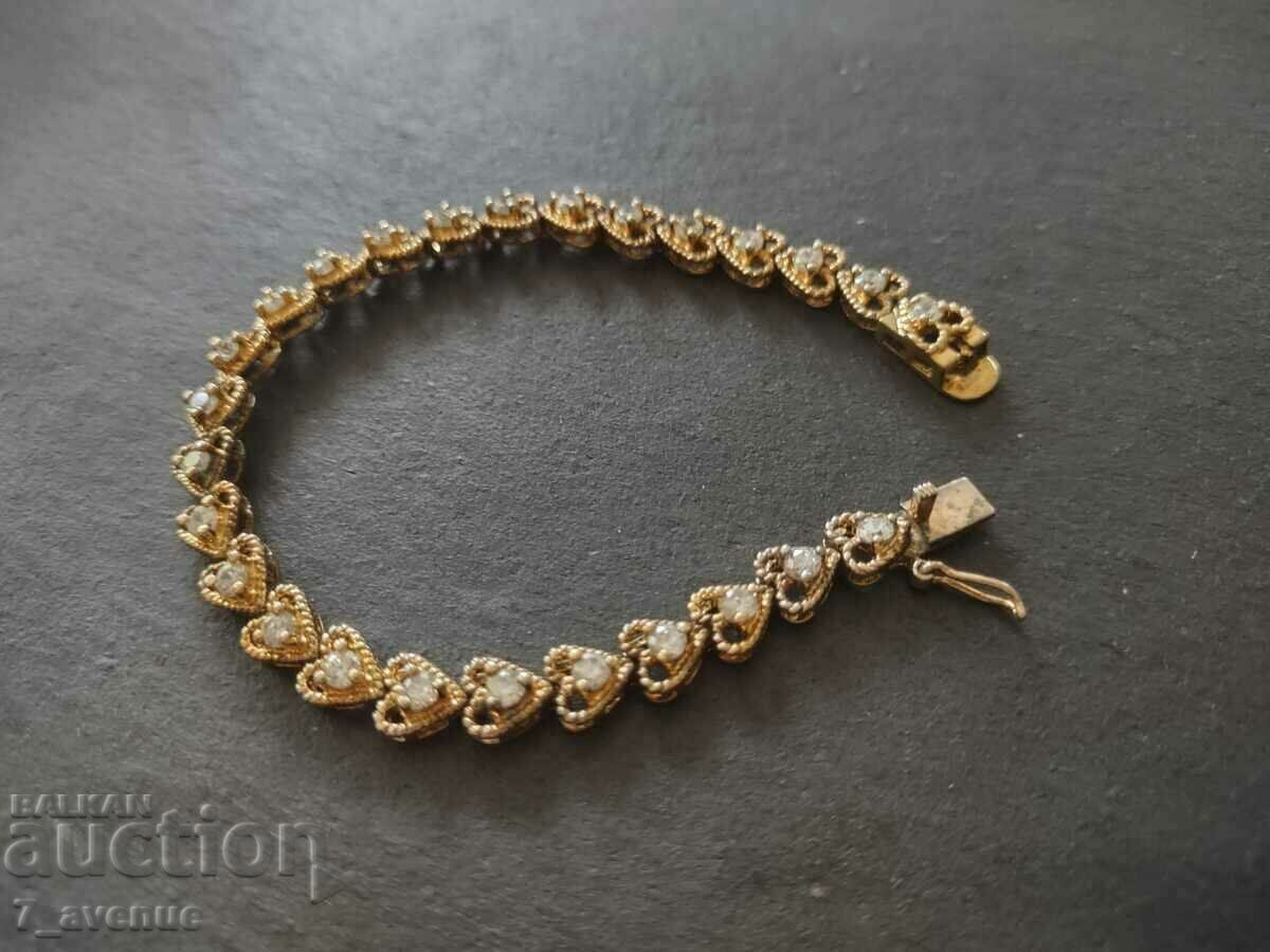 BRACELET made of silver, gilding, stones, seal, 11.07.24 with price 180.00 BGN | € 92.03 BRACELET made of silver, gilding, stones, seal, 11.07.24 with price 180.00 BGN | € 92.03