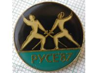 16334 Badge - Τουρνουά ξιφασκίας ανδρών Ruse 1987