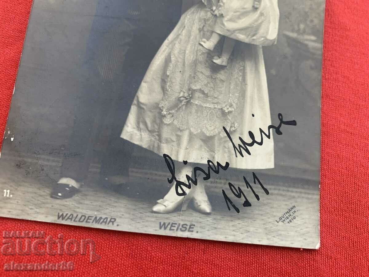 Auction Autograph Actress 1911 Auction Autograph Actress 1911