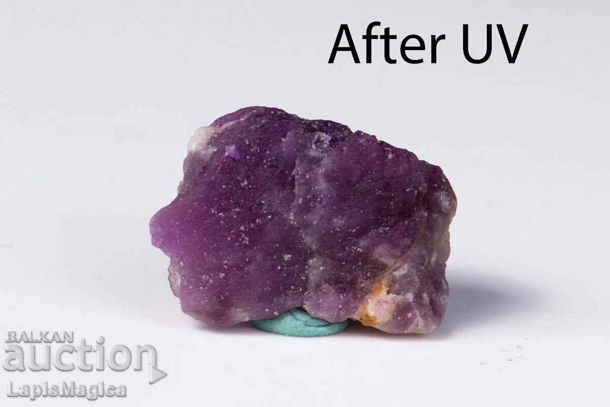 Hackmanite (Tenebrescent Sodalite) 7.6g Fluorescent #6 with price 25.00 BGN | € 12.78 Hackmanite (Tenebrescent Sodalite) 7.6g Fluorescent #6 with price 25.00 BGN | € 12.78