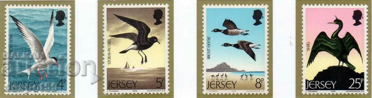 1975. Jersey - Marea Britanie. Păsări de mare.