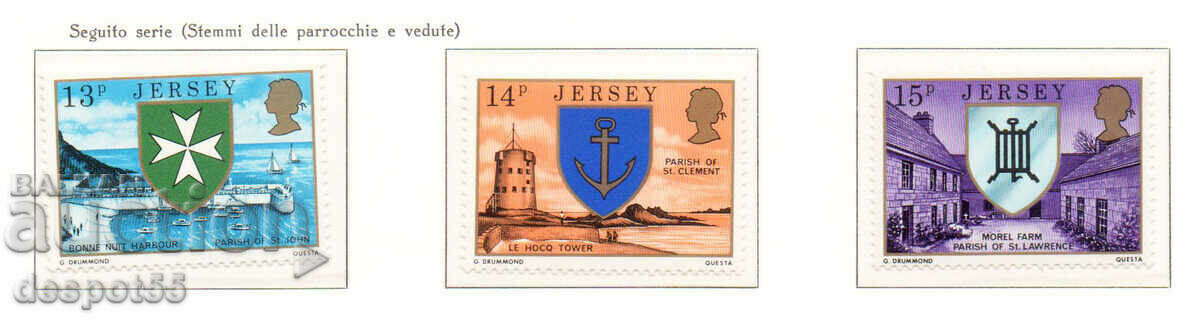 1976. Jersey - Great Britain. Regular edition - Coat of arms. with price 6.50 BGN | € 3.32 1976. Jersey - Great Britain. Regular edition - Coat of arms. with price 6.50 BGN | € 3.32