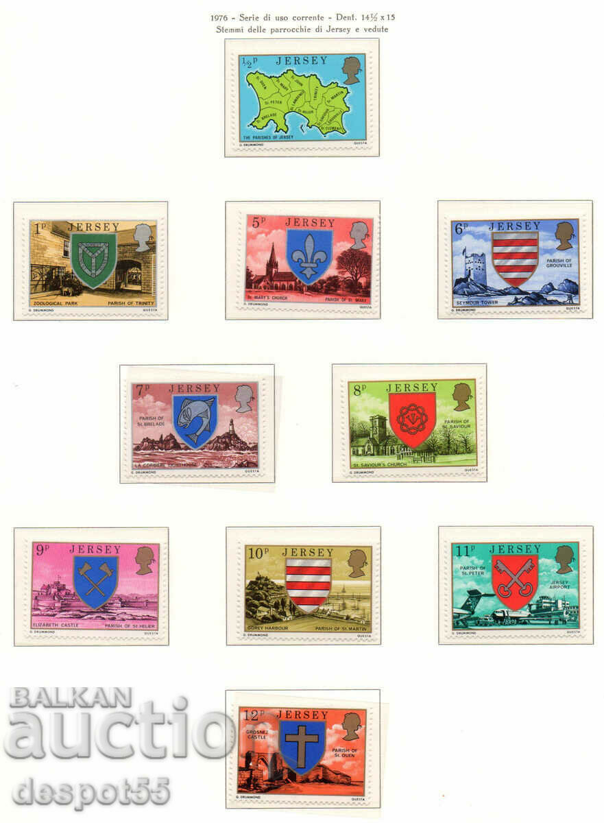 1976. Jersey - Great Britain. Regular edition - Coat of arms.