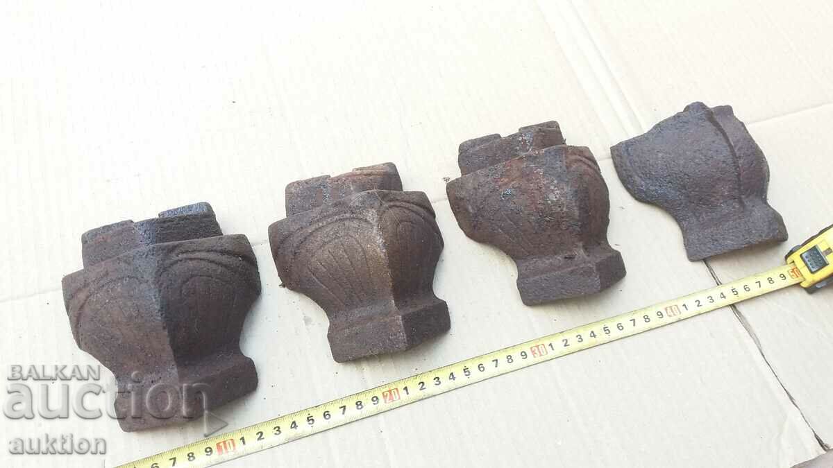 SOLID RAIL STOVE LEGS - 5 SOLID RAIL STOVE LEGS - 5