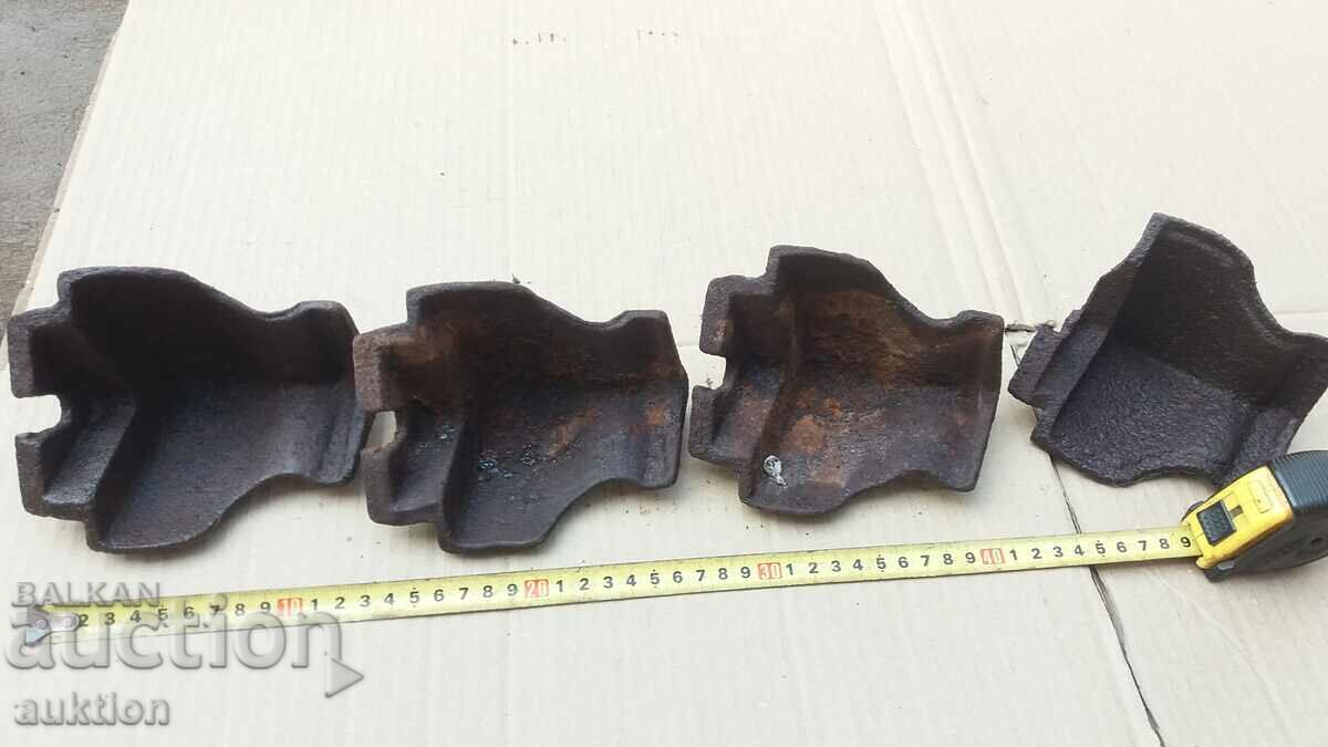 SOLID RAIL STOVE LEGS - 6 SOLID RAIL STOVE LEGS - 6