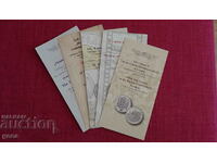 Lot of booklets for commemorative coins / 5 pieces