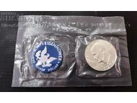 Ασημί Μπλε Πακέτο Δολάριο Eisenhower 1974S Η.Π.Α