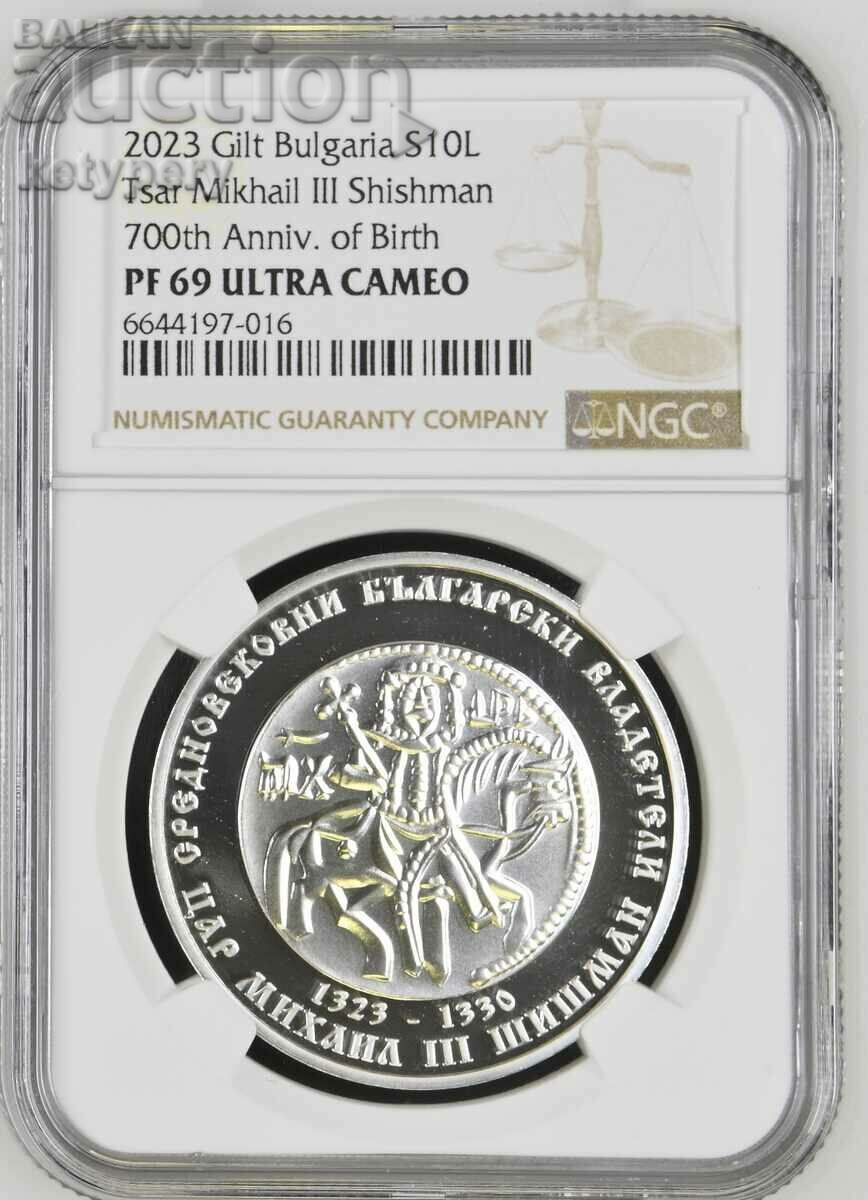 BGN 10 2023 Tsar Michael III Shishman NGC PF 69 Ultra Cameo