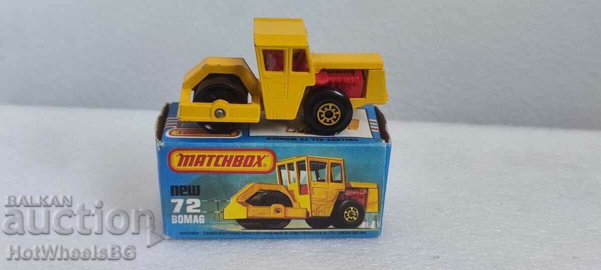 MACHBOX LESNEY -No72C Bomag Road Roller 1979