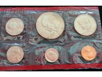 Сребро Сет Разменни Монети 1969 Денвър САЩ