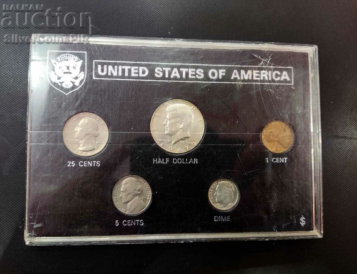 Silver Exchange Coin Set 1967 USA