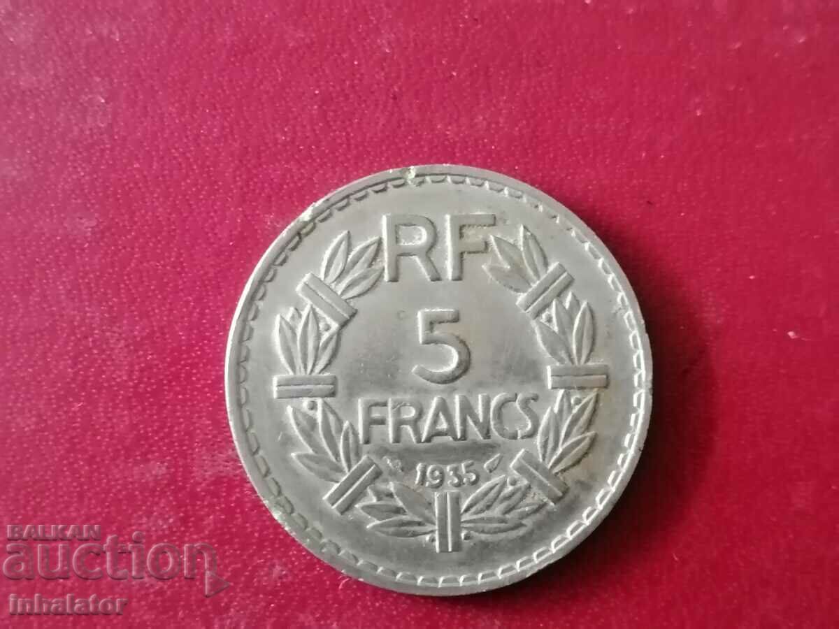 1935 год 5 франка