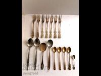 Lot of Old Collector's Forks, Spoons From 0.01 St.
