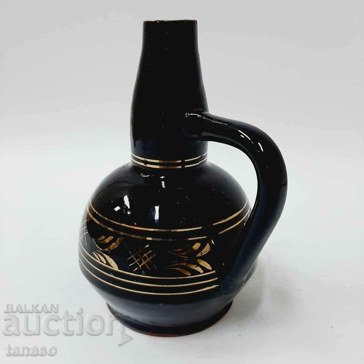 Urcior mic vechi din ceramică smălțuită (3.2) - 5