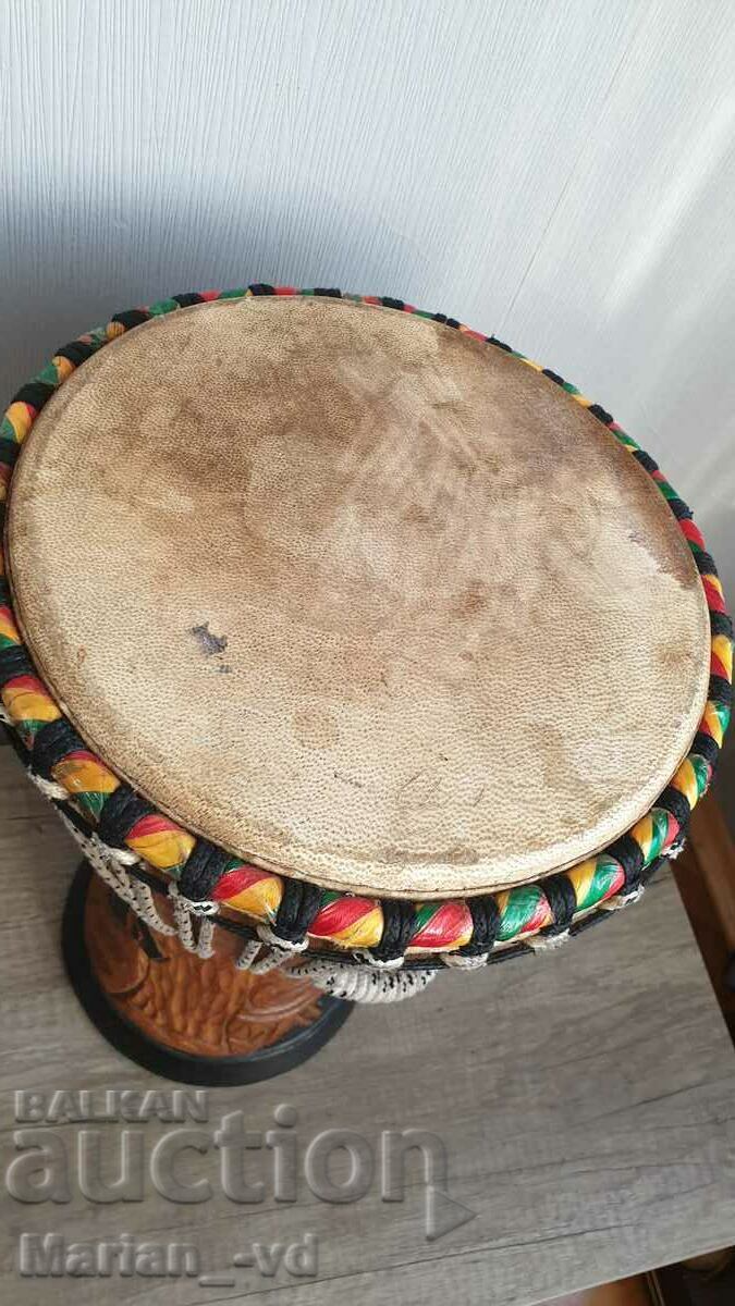 Tarambuka/Djembe made of solid wood and natural leather with price 170.00 BGN | € 86.92 Tarambuka/Djembe made of solid wood and natural leather with price 170.00 BGN | € 86.92