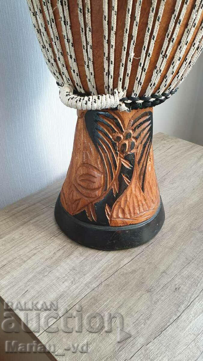 Tarambuka/Djembe made of solid wood and natural leather - 5 Tarambuka/Djembe made of solid wood and natural leather - 5