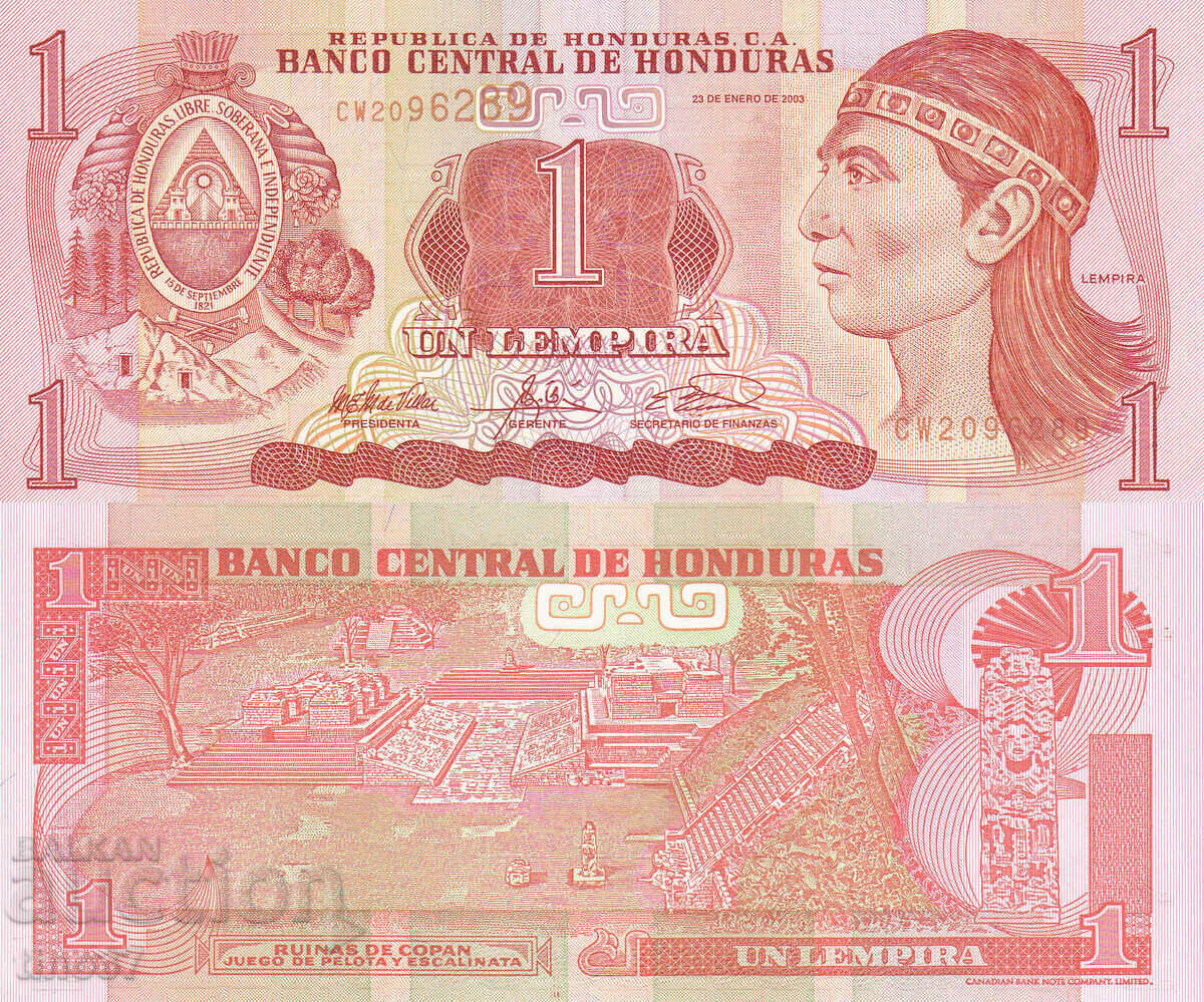 tino37- HONDURAS - 1 LEMPIRA - 2003 - UNC