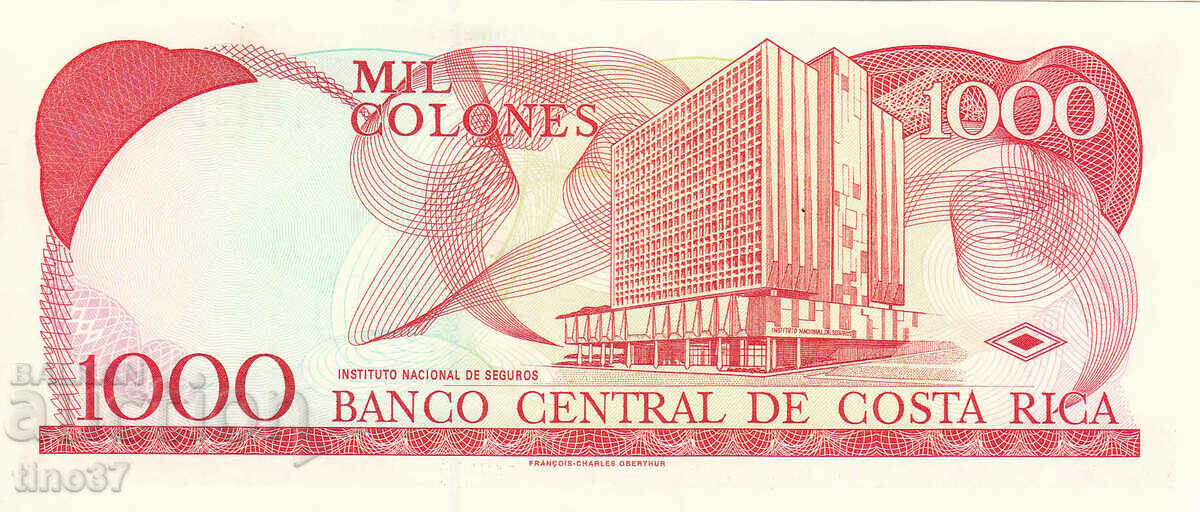 Auction tino37- COSTA RICA - 1000 COLONES - 2005 - UNC Auction tino37- COSTA RICA - 1000 COLONES - 2005 - UNC