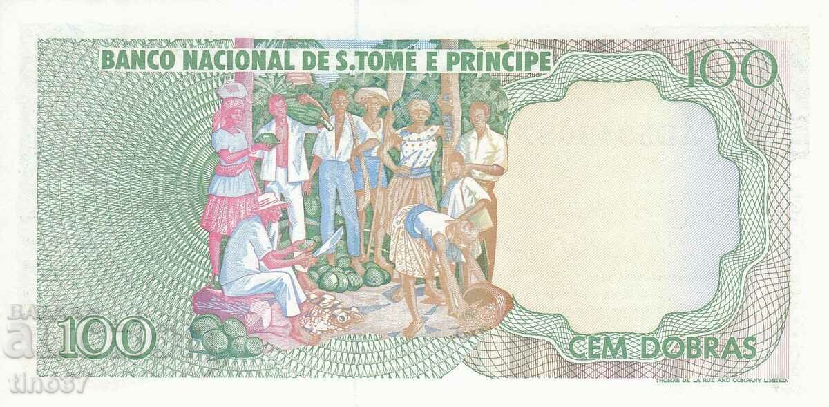 Auction  tino37- SAO TOME AND PRINCIPE - 100 DOBRAS - 1989 - XF/AU