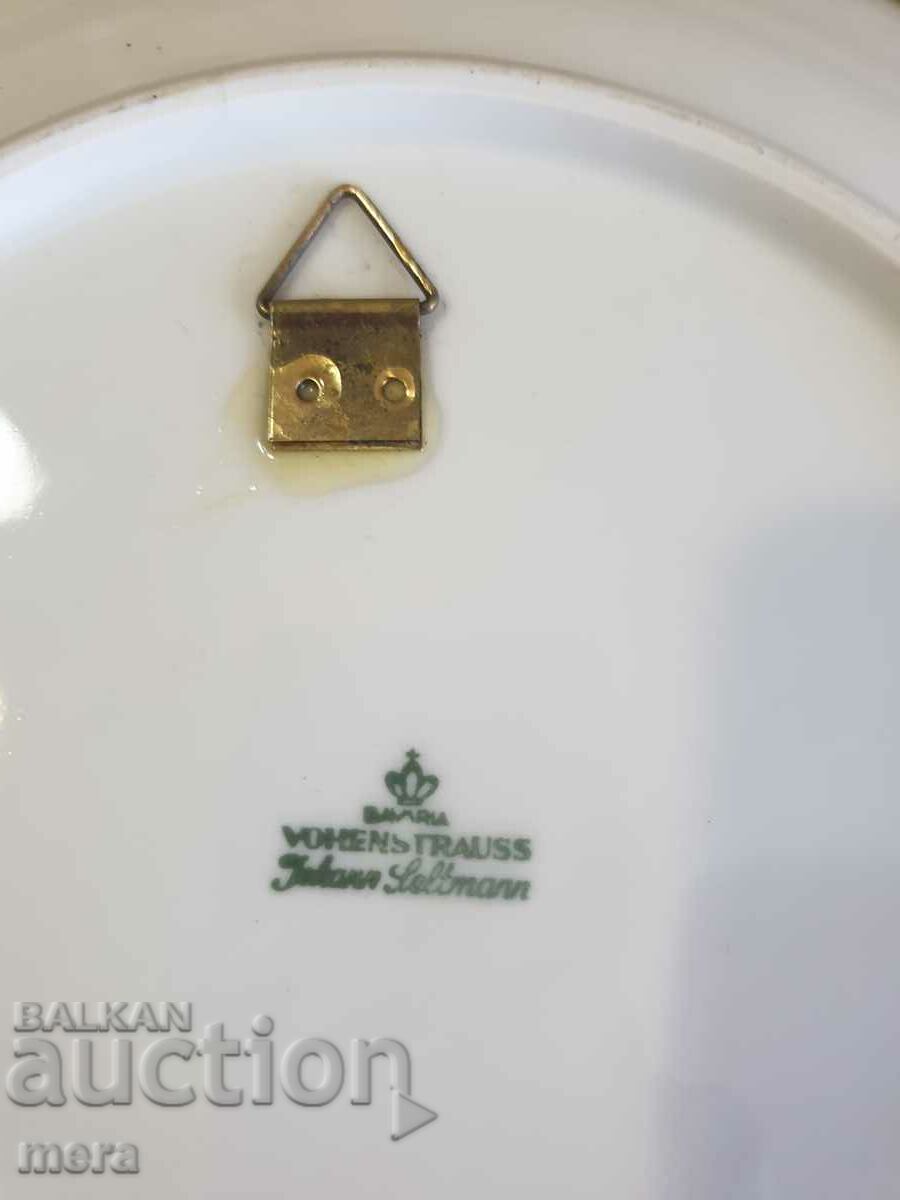 Livrarea Placă de perete din porțelan pictată manual cu feronerie din răchită Livrarea Placă de perete din porțelan pictată manual cu feronerie din răchită