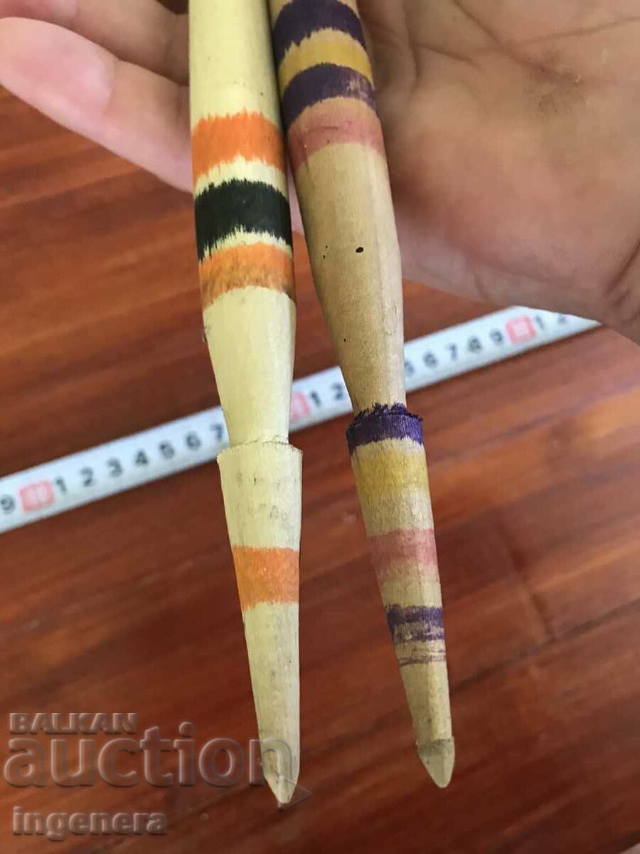 SPINDLE ANTIQUE HURKA YARN BOBBIN WOOD-2 PCS with price 6.00 BGN | € 3.07 SPINDLE ANTIQUE HURKA YARN BOBBIN WOOD-2 PCS with price 6.00 BGN | € 3.07